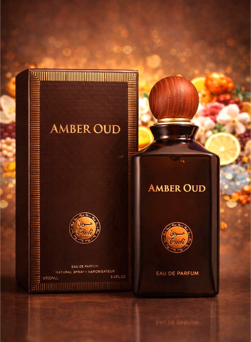 OUDI Amber Oud Eau De Parfum 100ml | Long Lasting Unisex Oudi Parfum with Vanilla Amber & Fresh Aquatic Accords | Best Luxury Perfume for Men & Women - Image 5